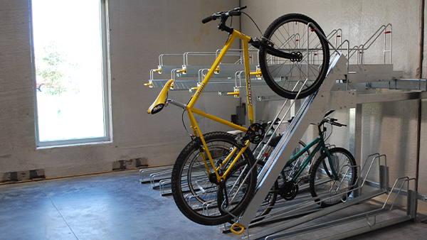 outdoor bike storage rack