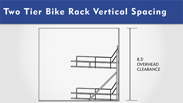 Two Tier Bike Rack Overhead Clearance