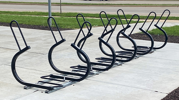Sentry Bike Racks on Rails